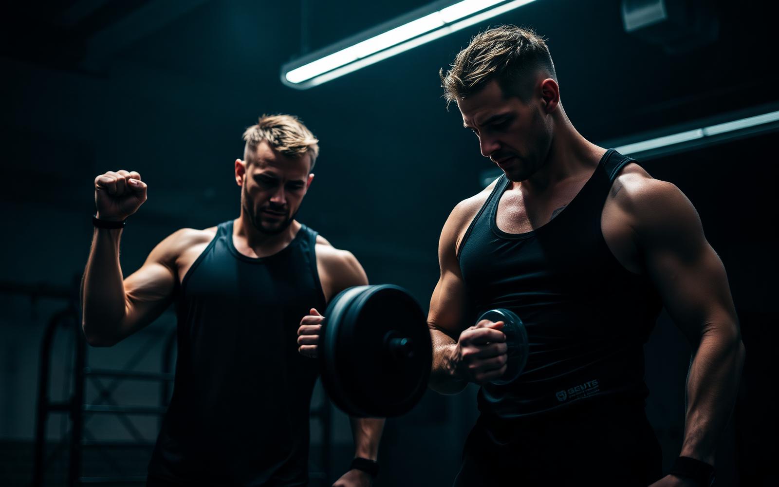 Athletes training